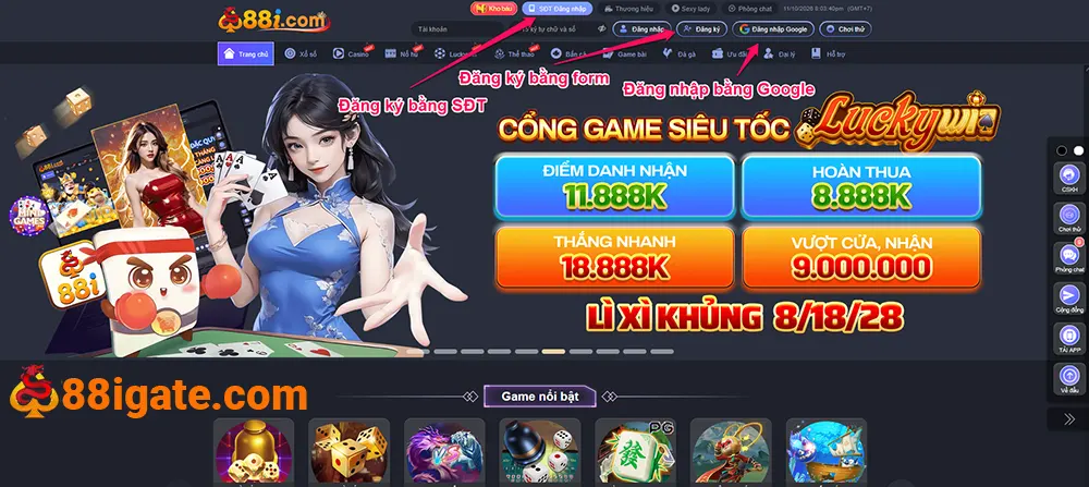 Các phương thức đăng ký 88i nhanh chóng và dễ dàng - 88i GATE - SPIN941.WORK